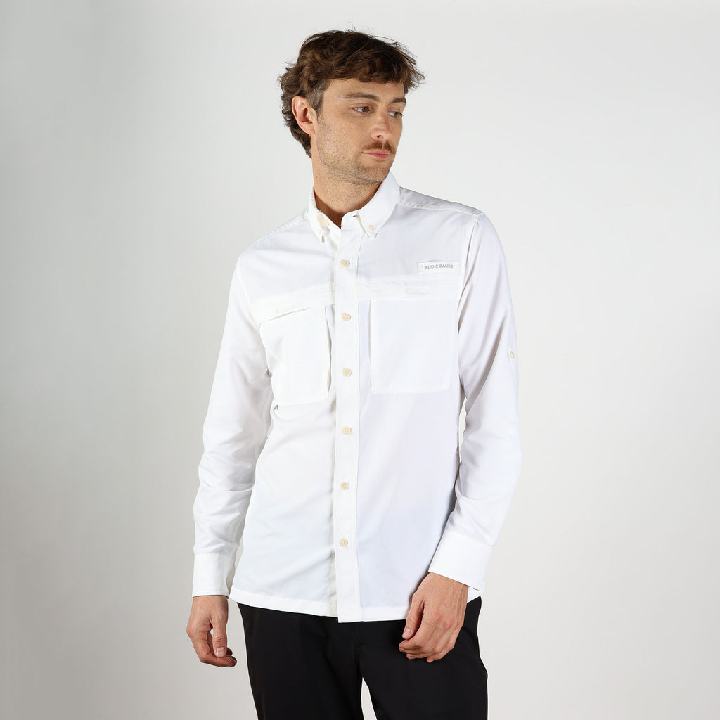 EDDIE BAUER - CAMISA MANGA LARGA RAINIER RIPSTOP