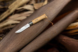 OPINEL - NO.08 STAINLESS STEEL WITH LEATHER LANYARD