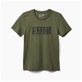 5.11 T-SHIRT - WOMEN'S 5.11 LOGO RECTANGLE 