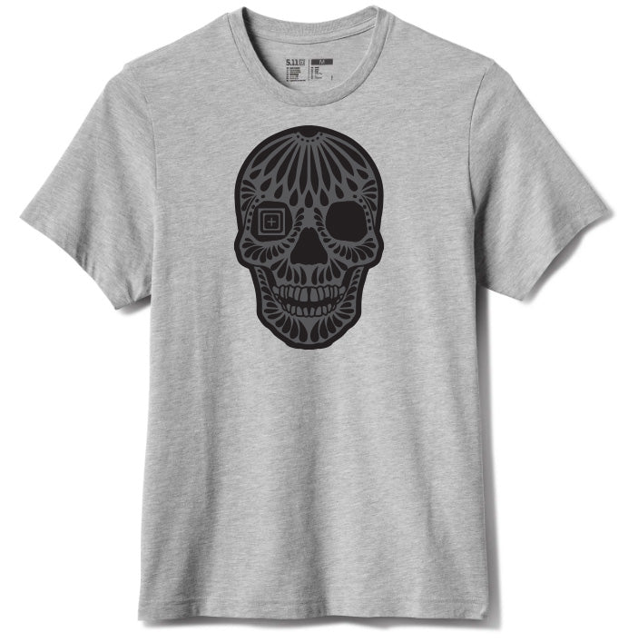5.11 T-SHIRT - BLACK MUD SKULL TEE 