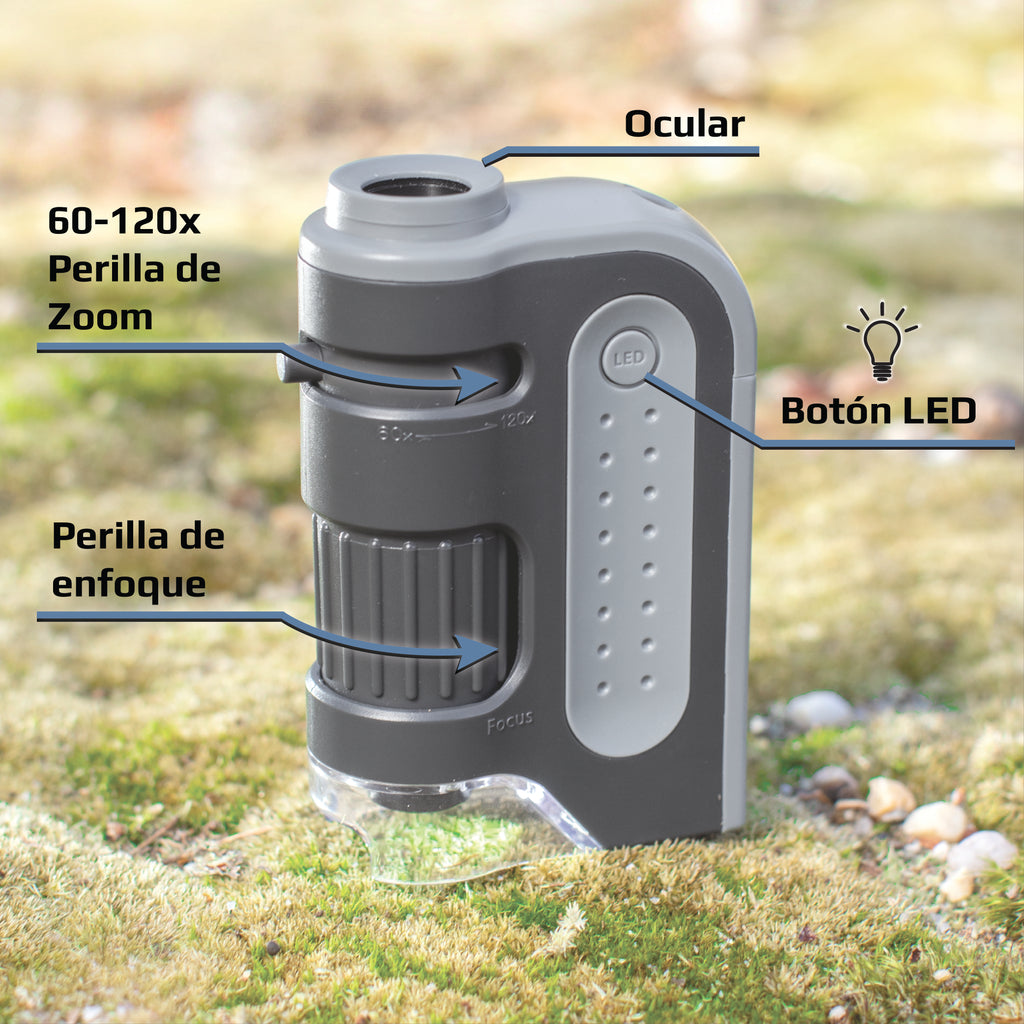 CARSON - 60-120x LED MicroBrite Plus Pocket Microscope