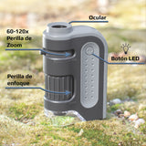 CARSON - 60-120x LED MicroBrite Plus Pocket Microscope