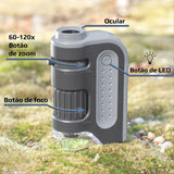 CARSON - 60-120x LED MicroBrite Plus Pocket Microscope