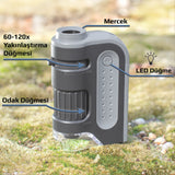 CARSON - 60-120x LED MicroBrite Plus Pocket Microscope