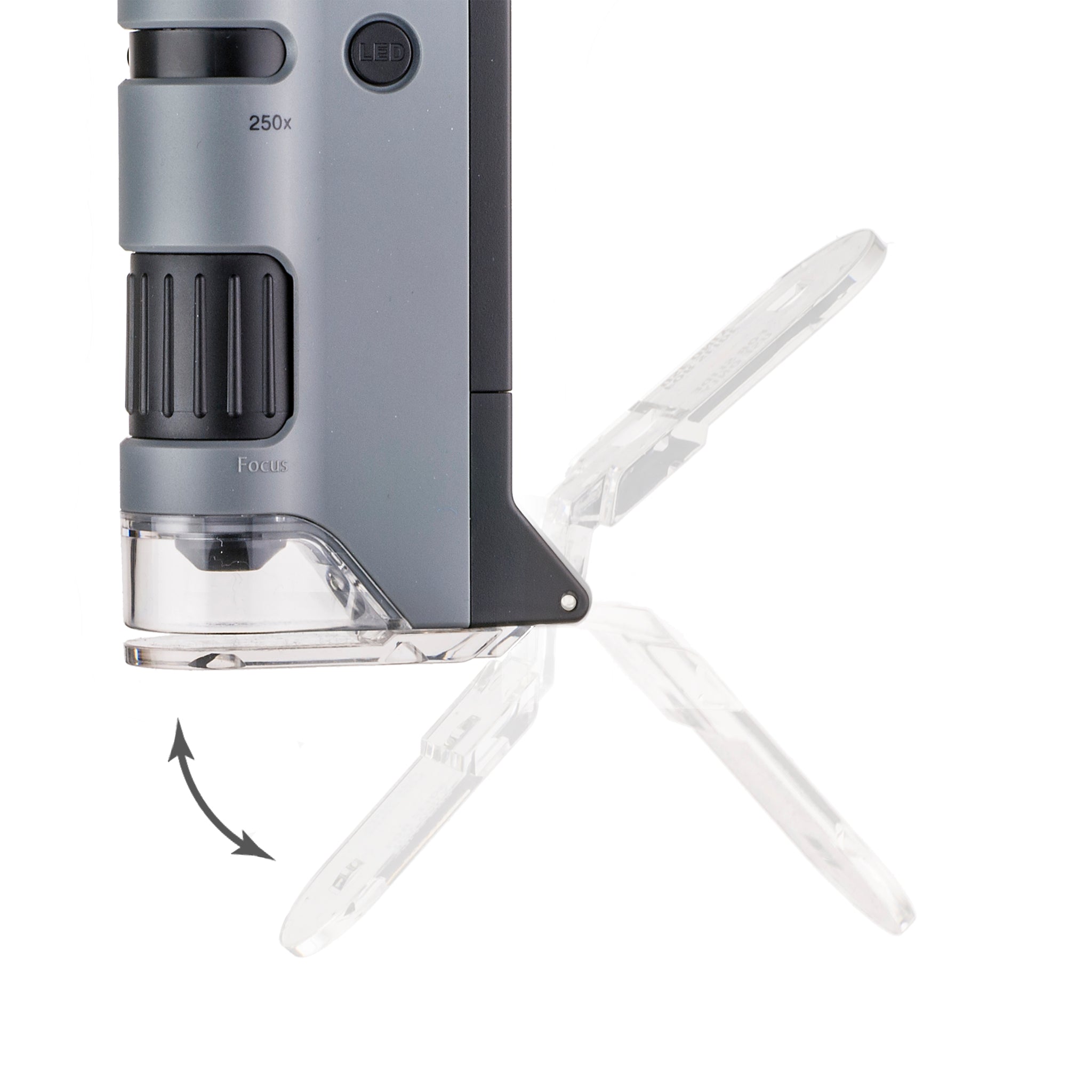 CARSON - 100x-250x LED MicroFlip Pocket Microscope with Smartphone Ada