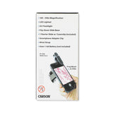 CARSON - 100x-250x LED MicroFlip Pocket Microscope with Smartphone Adapter