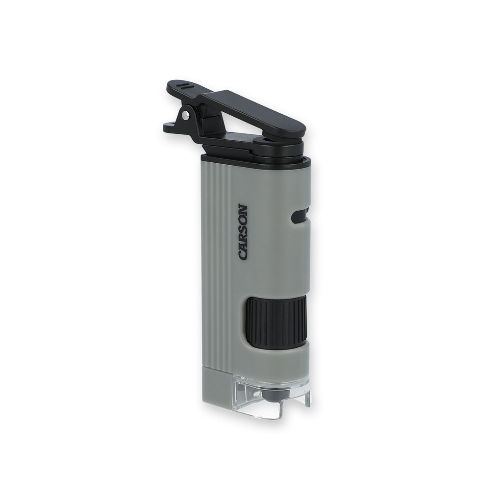 CARSON - 120x -240x LED Pocket Microscope w/Smartphone Adapter