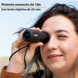 CARSON - 10x25mm BlackWave Waterproof Monocular - Clam