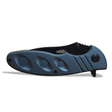 WALLIS - NAVAJA CON MANGO PVC AZUL 8CM