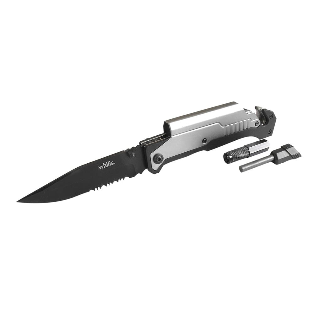 WALLIS - LOCKING KNIFE, BLACK BLADE